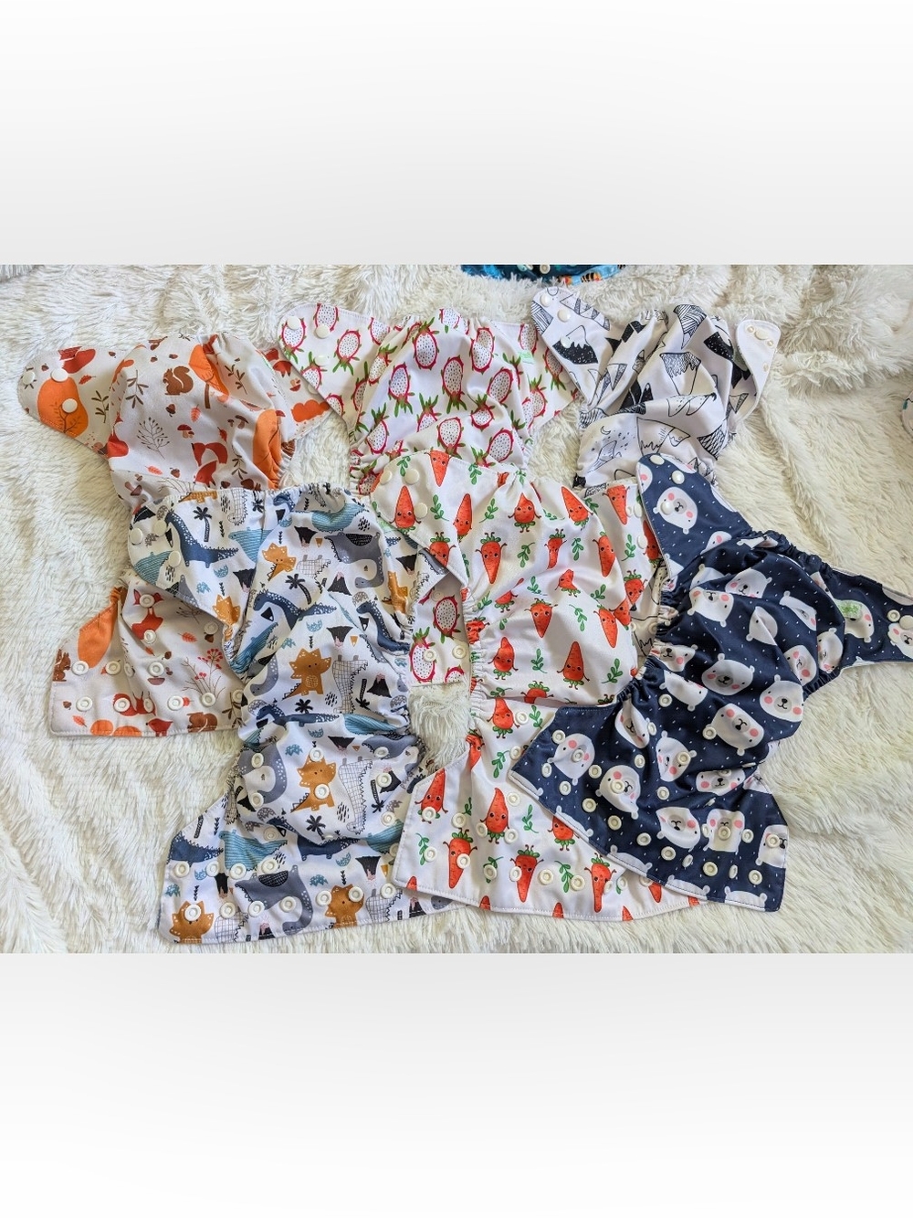 Weegreco Reusable Cloth Diaper Covers With Inserts